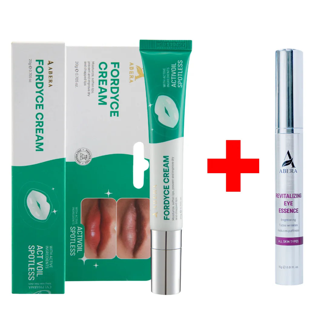 ABERA Fordyce Cream box and tube plus ABERA Revitalizing Eye Essence, duo bundle